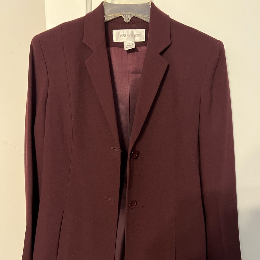 Jones New York Burgundy Suit Jacket from 2-piece